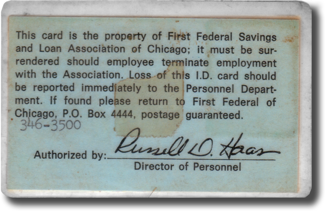First Federal 1973 back